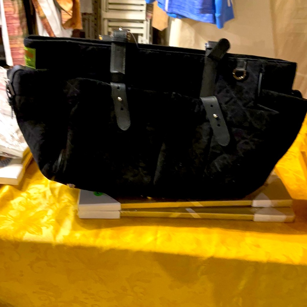 Black quilted multipurpose bag PUTU